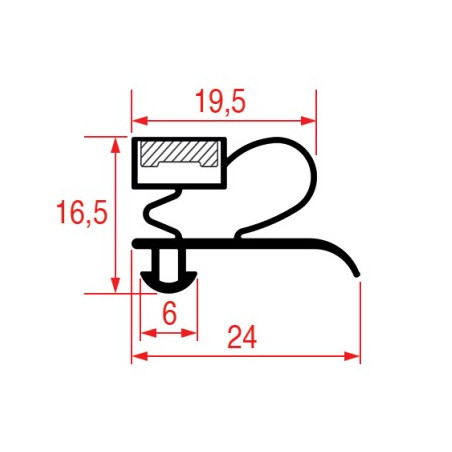 JOINT 1003 ou 9333 A ENCASTRER 570x460 mm