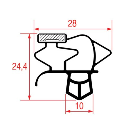 JOINT 1030 ou 9793 A ENCASTRER 605x300 mm HOSHIZAKI