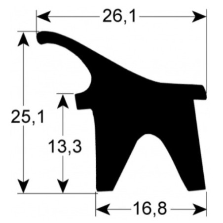 JOINT DE PORTE FOUR FOINOX (au mètre)