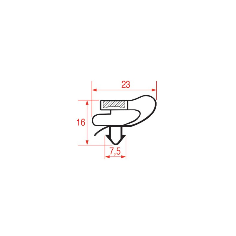 JOINT 1061 ou 9041 A ENCASTRER 1450x633 mm