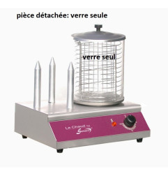 Verre pour chauffe saucisse hot dog furnotel ACCS3P-ACCS4P