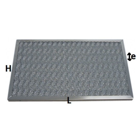 Filtre pour hotte professionnelle tricot L570xH300xe20mm