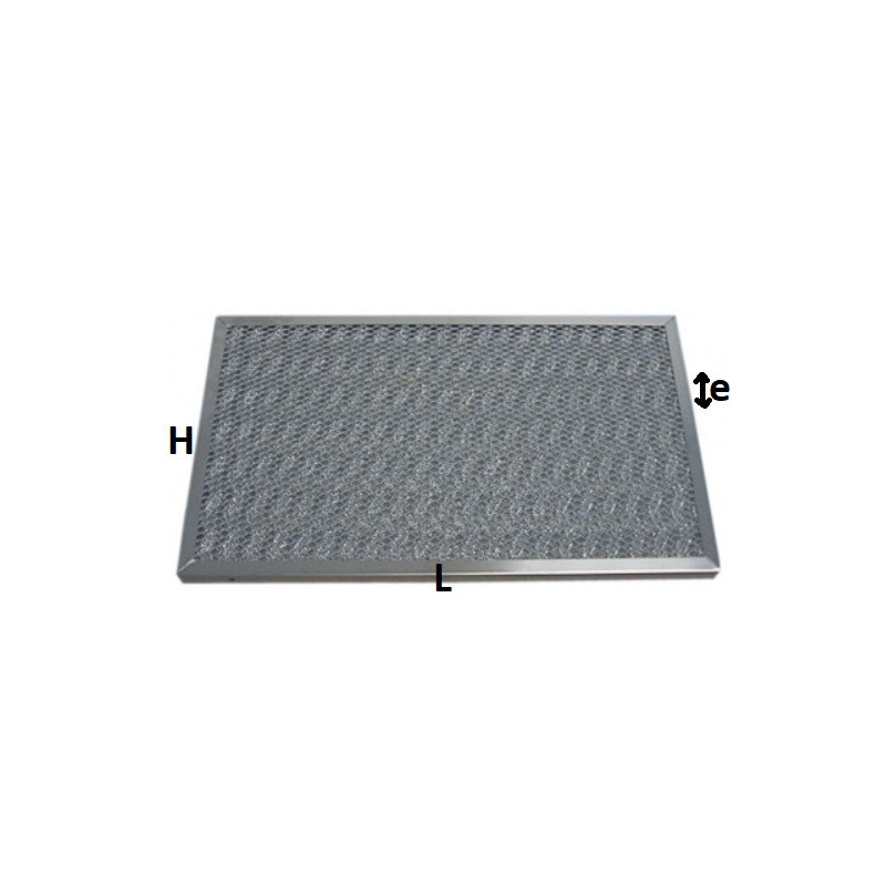 Filtre pour hotte professionnelle tricot inox 390x495x15mm (sur-mesure)