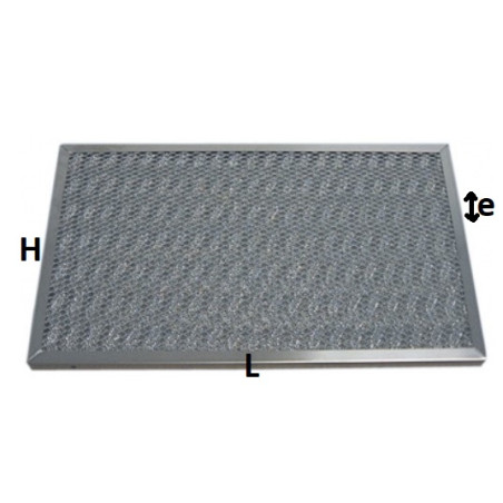 filtre maille tout inox H335 x 500 x 15 avec 1 pion   1 poignée (sur mesure)