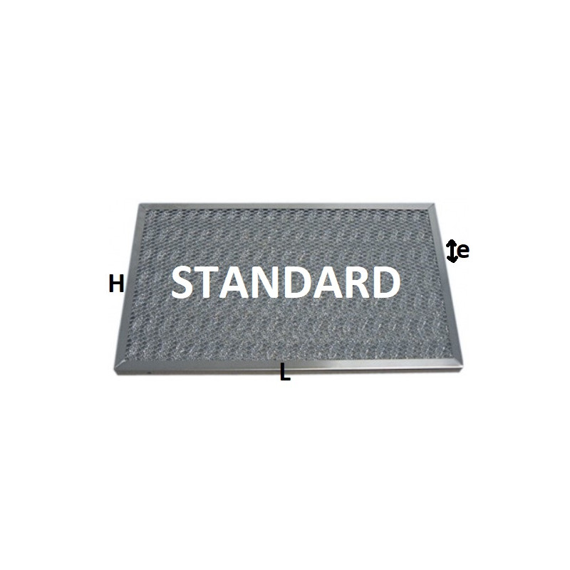 Filtre pour hotte professionnelle tricot inox 398xH498x25mm (standard) Filtre pour hotte professionnelle tricot inox 398xH498x25mm (standard)