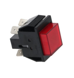 INTERRUPTEUR BIPOLAIRE ROUGE 16A 250V