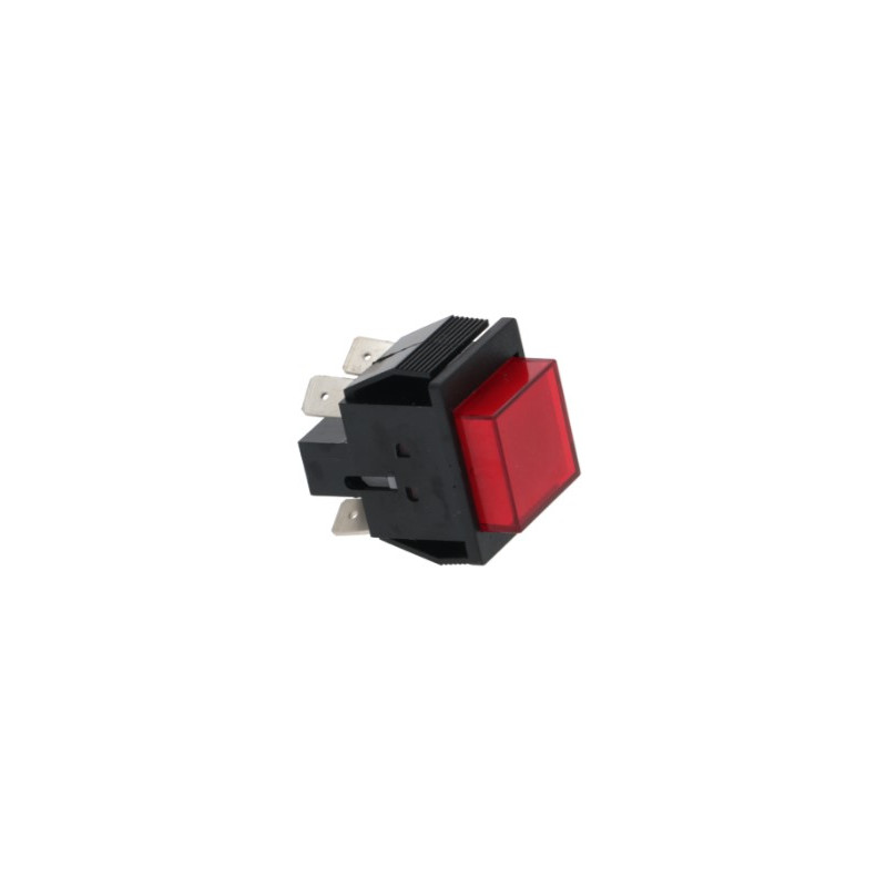 INTERRUPTEUR BIPOLAIRE ROUGE 16A 250V