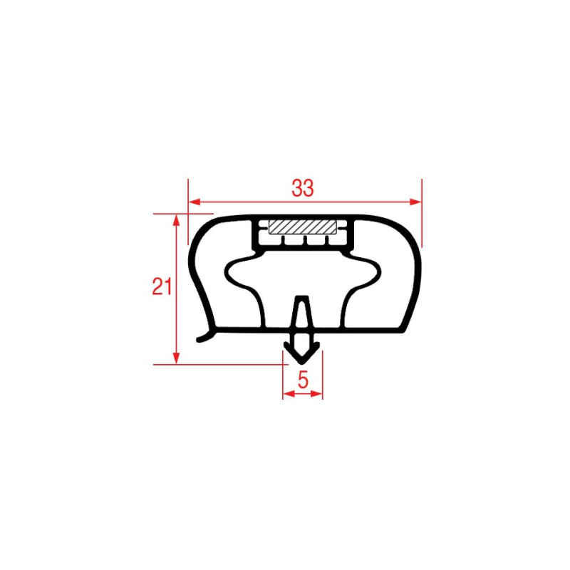 JOINT 1051 A ENCASTRER 605X530 MM