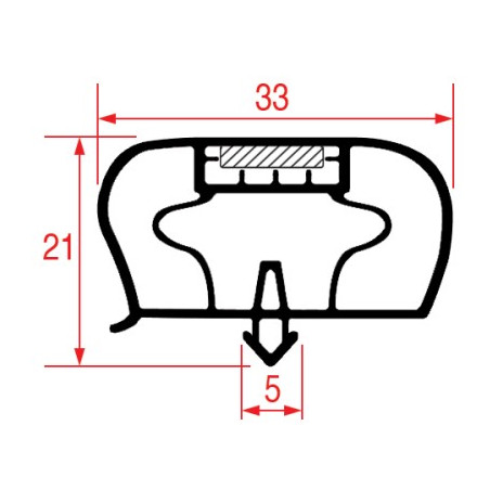 JOINT 1051 A ENCASTRER 531x205 mm