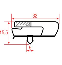 JOINT 1031 ou 9797 A ENCLENCHEMENT 775X460MM