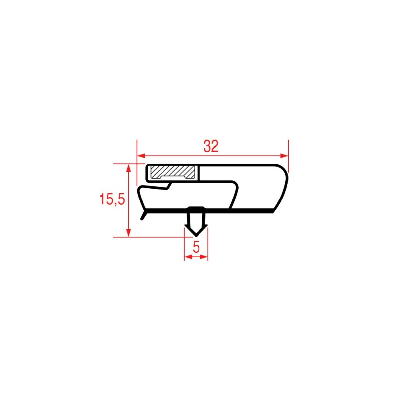 JOINT 1031 ou 9797 A ENCLENCHEMENT 775X460MM