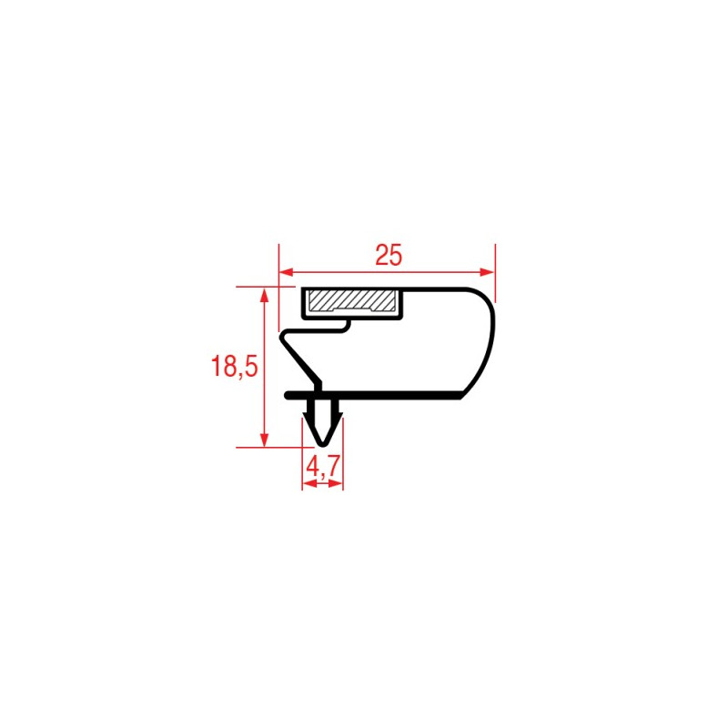 JOINT 1048 ou 9796 A ENCASTRER 1620x670 mm INOMAK CE2140, CA170