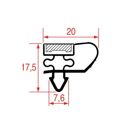 JOINT 1022 A ENCASTRER 1525x670 mm