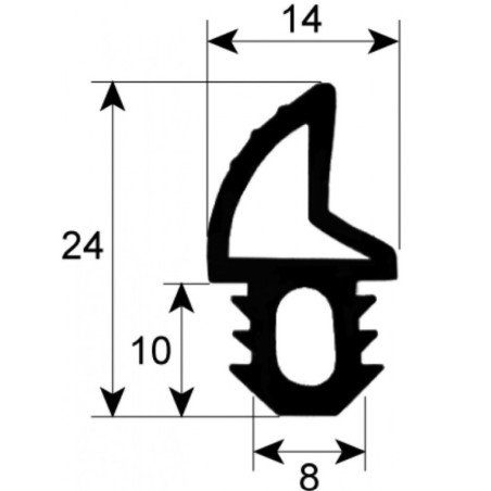 joint porte de four profil 2755 (au mètre)