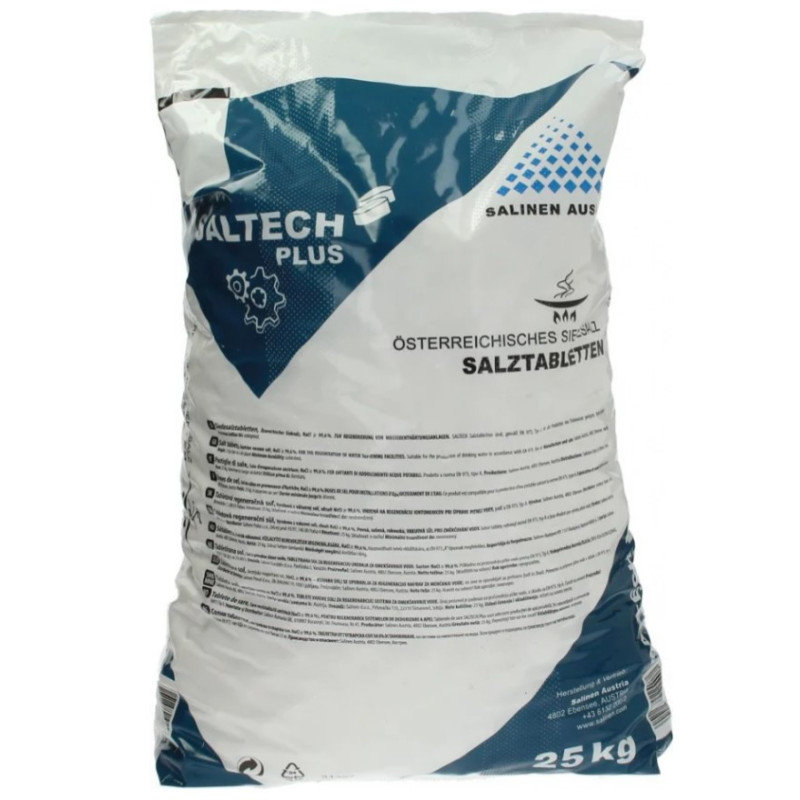 SEL POUR ADOUCISSEUR EN PASTILLES 25 Kg SALTECH PLUS