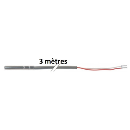 SONDE PTC SILICONE 3000 mm 3 mètres