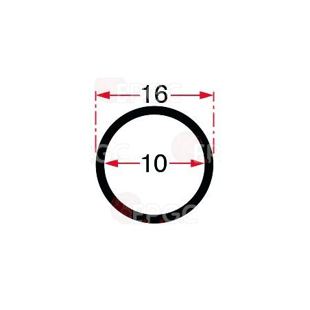 TUYAU CAOUTCHOUC DE REFOULEMENT 110°C ø 10x16 mm - 5 m