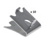 SUPPORT GRILLE ET CLAYETTE INOX 3466 ( Lot de 10 ) SUPPORT GRILLE ET CLAYETTE INOX 3466 ( Lot de 10 )