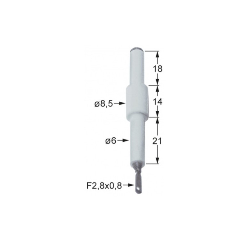 BOUGIE D'ALLUMAGE RONDE ø 5/8x52 mm