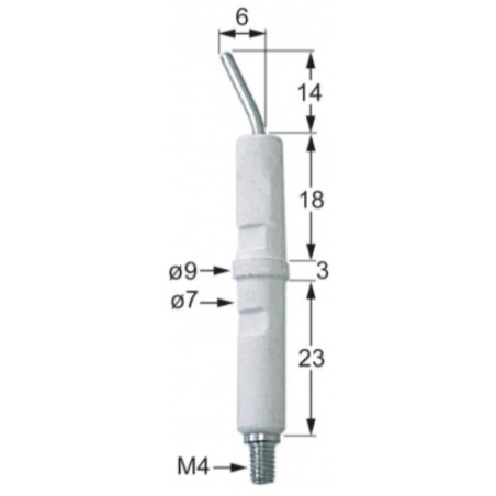 BOUGIE D'ALLUMAGE RONDE ø 7x44 mm (lot de 5)