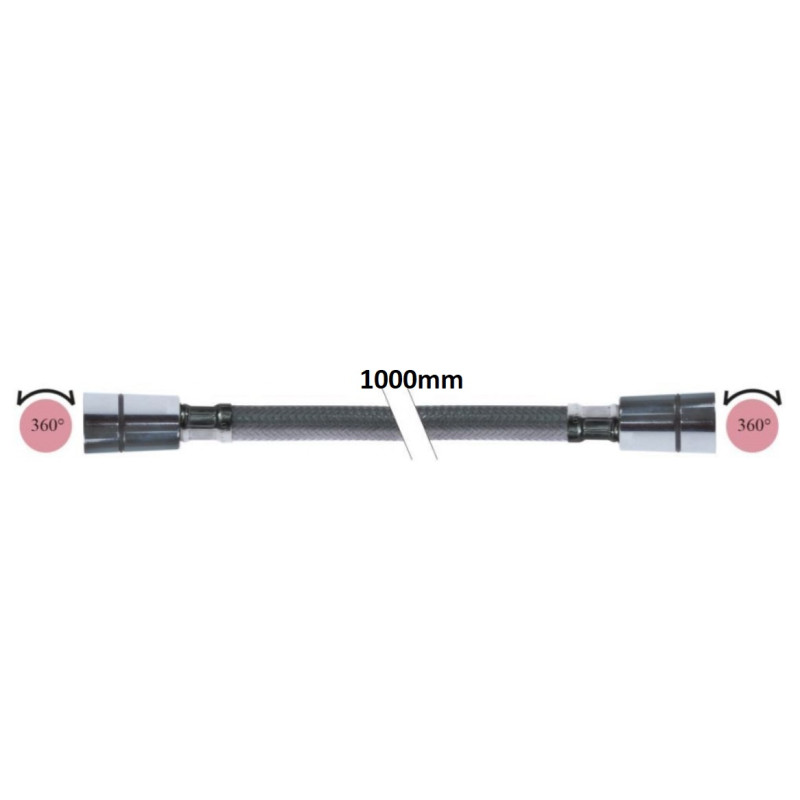 FLEXIBLE DE DOUCHE ø 1/2"FF 1000 mm FLEXIBLE DE DOUCHE ø 1/2"FF 1000 mm