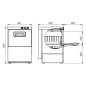 Lave verre ELFRAMO BE35 panier 350X350mm Lave verre ELFRAMO BE35 panier 350X350mm