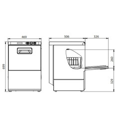 Lave verre ELFRAMO BE40 panier 400X400mm