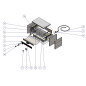 Eclaté Toaster Sofraca "MASTER 601"11034 (400V) Eclaté Toaster Sofraca "MASTER 601"11034 (400V)