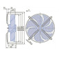 Ventilateur FN025-4EK.W8.V7 aspirant 220V