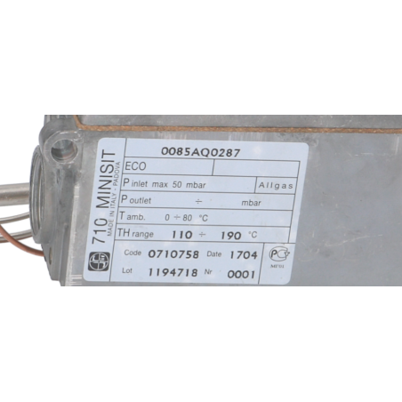 Thermostat à Gaz GAZ MINISIT FRITEUSE 110° à 190°C (0710758)