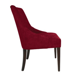 Chaises de restauration Bolero Finesse rouge foncé (lot de 2)