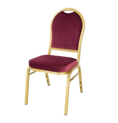 Chaises de banquet bordeaux Bolero Regal (lot de 4)