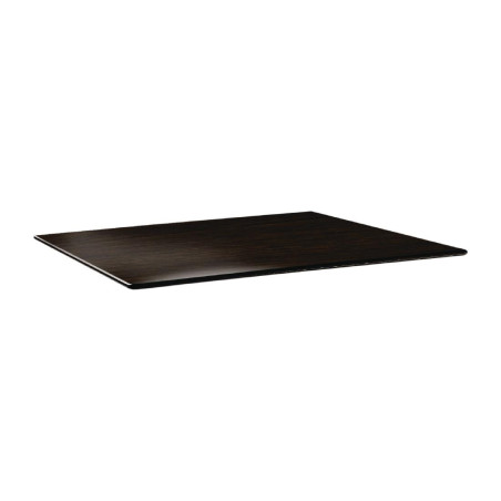 Plateau de table rectangulaire Topalit Smartline 120x80cm wengé