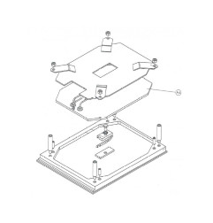 RESISTANCE BLINDEE 230V-450W EPAISSEUR 4MM machine scelleuse BEFOR BP30