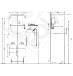 LAVE-MAINS AUTONOME tournus equipements