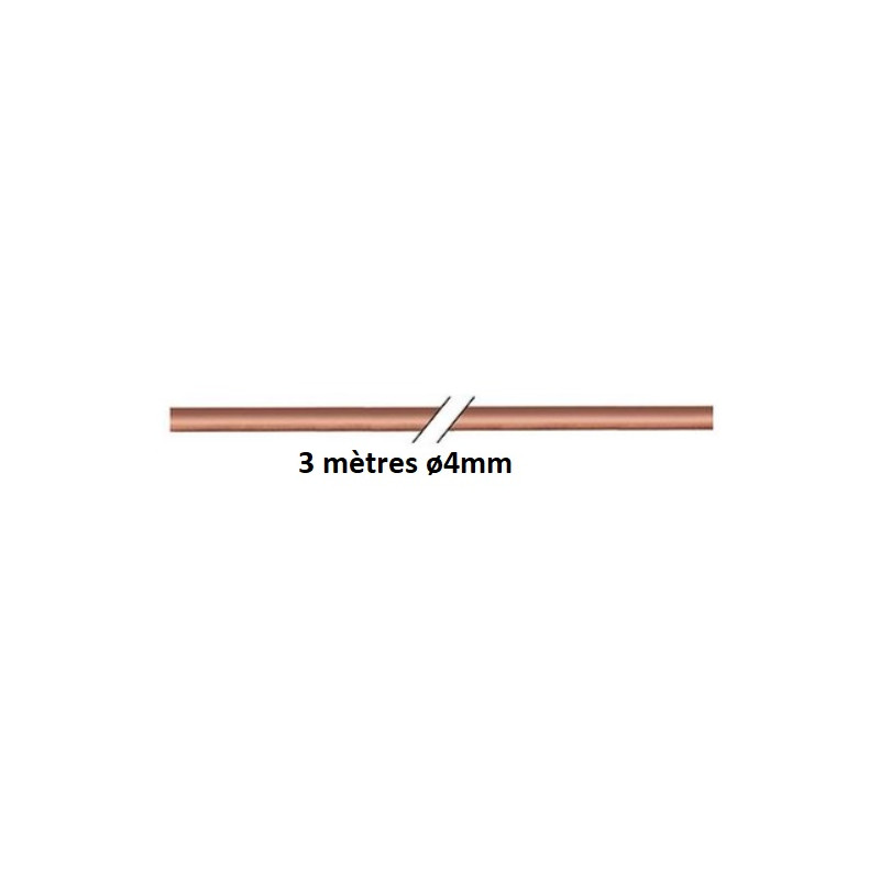 TUBE CUIVRE ø 4x1 mm - 3 m TUBE CUIVRE ø 4x1 mm - 3 m