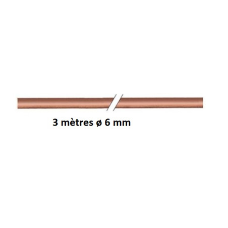 TUBE CUIVRE ø 6x1 mm - 3 m