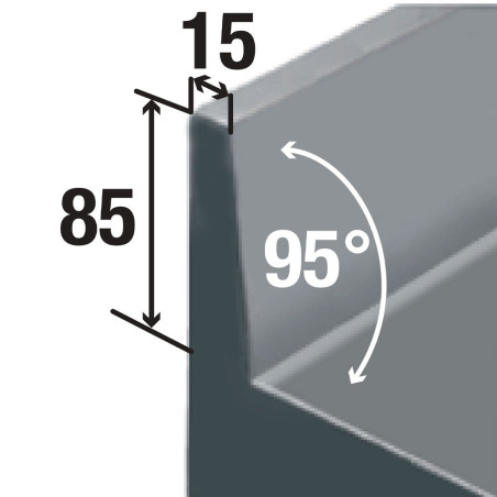 Plonge 1 cuve (structure soudé et trou robinet pré-percé)