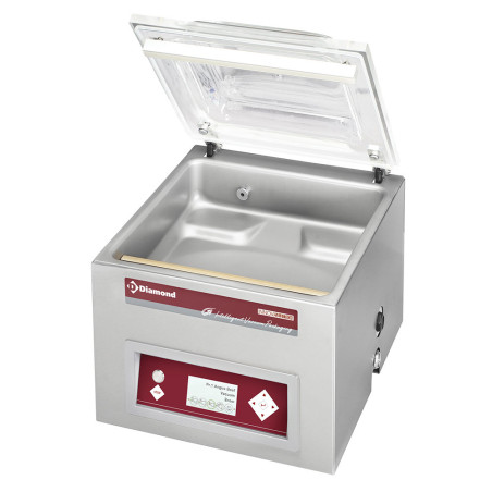 Machine sous-vide, cuve inox 420x370xh180 mm. -21 m3/h écran LCD