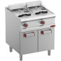 Friteuse électrique 2 cuves de 13 litres sur armoire Friteuse électrique 2 cuves de 13 litres sur armoire