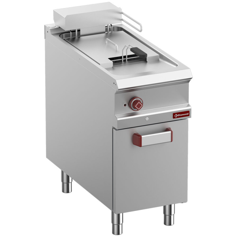 Friteuse électrique 1 cuve 18 lit. sur meuble fermé Friteuse électrique 1 cuve 18 lit. sur meuble fermé