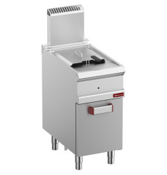 Friteuse gaz 1 cuve 14 litres sur armoire