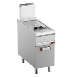 Friteuse gaz 1 cuve 18 lit. (18 kW) sur meuble fermé