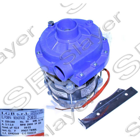 ELECTROPOMPE LAVAGE Ø ASPIR.mm 45 FLUX 40 TYPE AP5800/2013-ZF340SX VOLT 230 Hz 50 HP 1 COND. µ 16