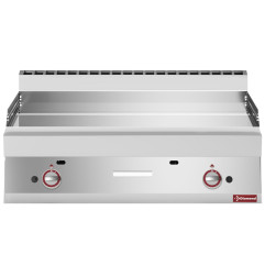 Plaque de cuisson gaz EXTRA-LARGE, surface  lisse, chromé