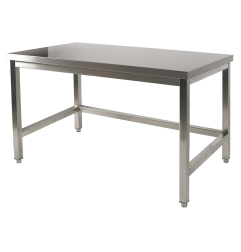 TABLE DE TRAVAIL INOX BASSE 700 (800X700H600)