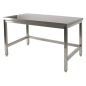 TABLE DE TRAVAIL INOX BASSE 700 (800X700H600) TABLE DE TRAVAIL INOX BASSE 700 (800X700H600)