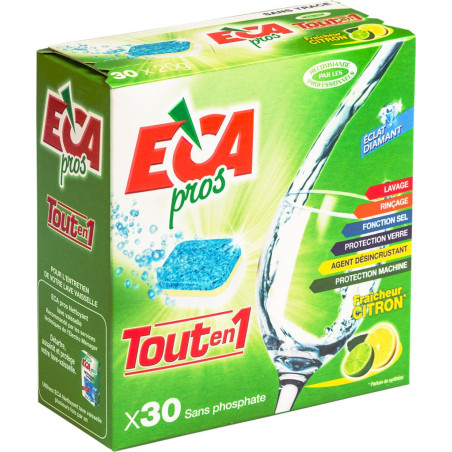 Tablettes lave vaisselle de lavage tout en un ECA pros (code 863)
