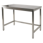 TABLE DE TRAVAIL INOX 700 (2000X700H900) TABLE DE TRAVAIL INOX 700 (2000X700H900)