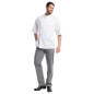 Pantalon de cuisine mixte Chaud Devant Grigio rayé gris et noir 36